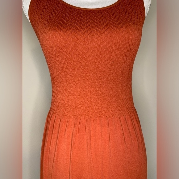 NWOT Lark + Grey Women Boho Maxi Dress Size PS/PM Fall Orange - Picture 4 of 7